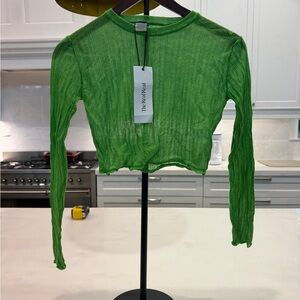 Paloma Wool Vibrant Green Crop Top